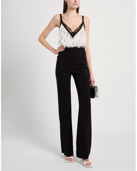 Elisabetta Franchi White Jumpsuit Polyamide, Plastic, Viscose, Polyester, Elastane