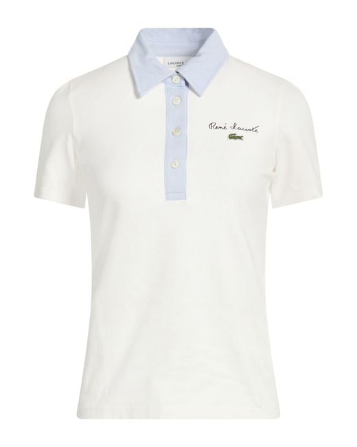Polo Lacoste de color White