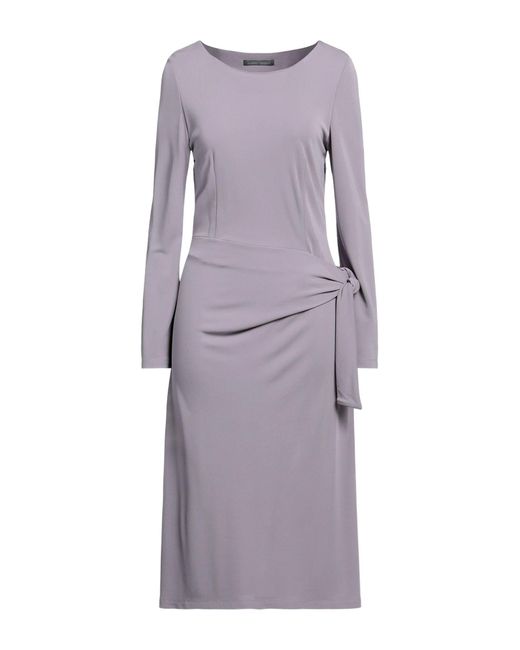 Alberta Ferretti Purple Midi Dress