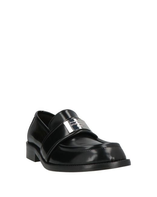 Acne Black Mokassin