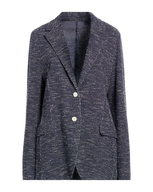 Eleventy Blue Blazer Cotton, Polyester, Acrylic, Polyamide, Elastane