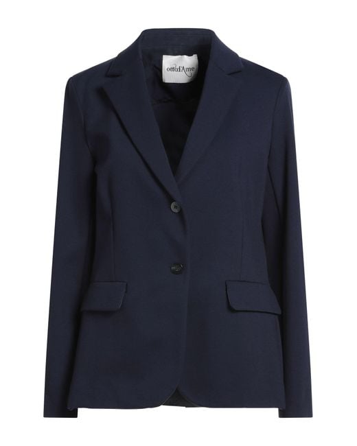 Ottod'Ame Blue Blazer Viscose, Nylon, Elastane