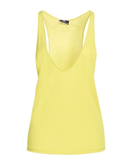 Elisabetta Franchi Yellow Tank Tops