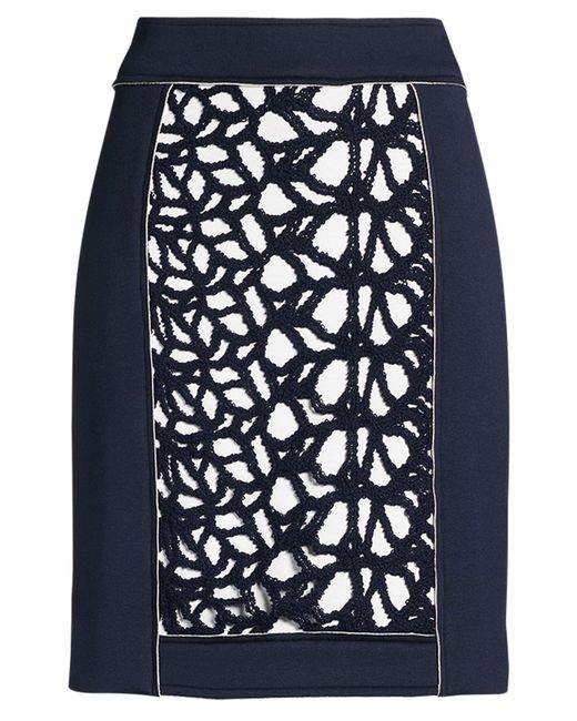 ELISA CAVALETTI by DANIELA DALLAVALLE Blue Mini Skirt Viscose, Elastane, Cotton, Polyester