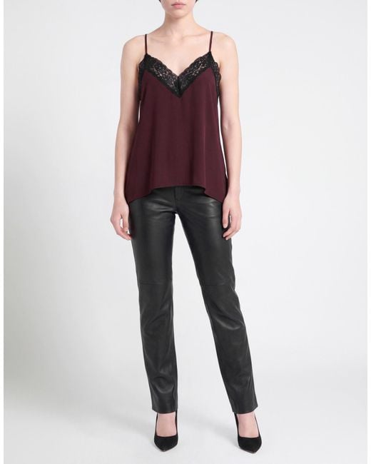 Carla G Purple Burgundy Top Acetate, Silk