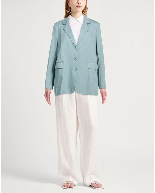 Circolo 1901 Blue Slate Blazer Cotton, Elastane
