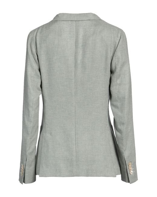 Boglioli Gray Blazer Lyocell, Linen