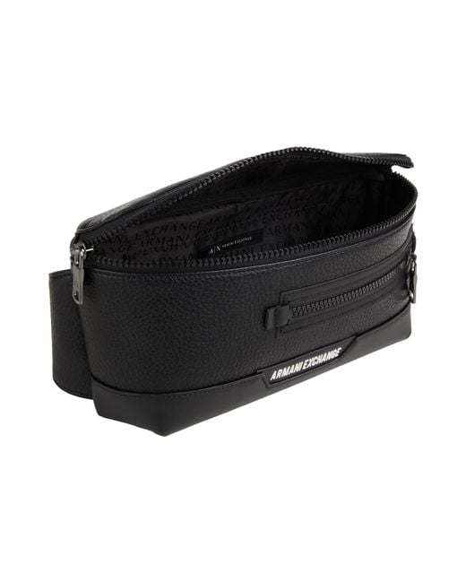 ARMANI EXCHANGE Black Belt Bag Polyester for men