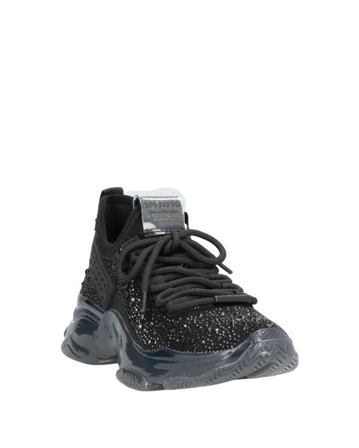 Steve Madden Black Maxima R Studded Textile Trainers
