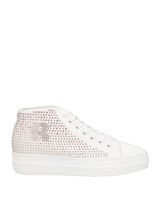 Rucoline White Sneakers Textile Fibers