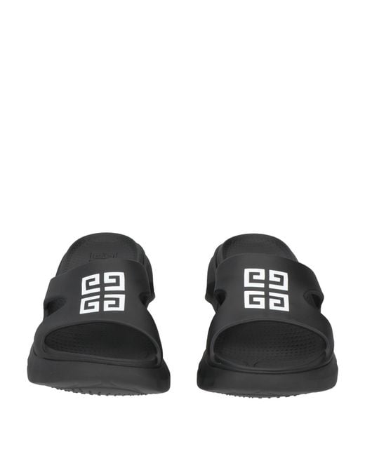 Givenchy Black Marshmallow Logo Rubber Slides for men