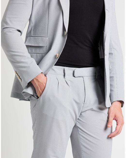 Eleventy White Light Suit Polyester for men