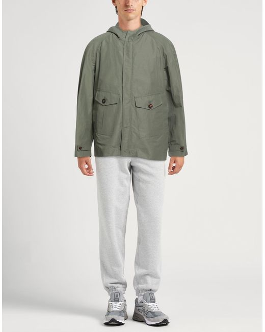 KIRED Green Jacket Polyamide, Linen, Cotton for men