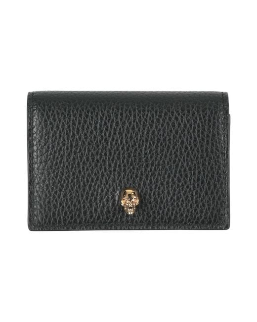 McQueen Black Cardholder Leather