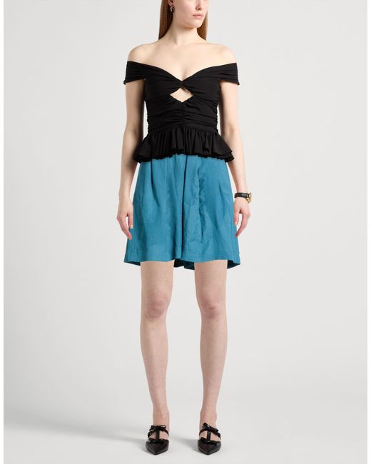 Liviana Conti Blue Shorts & Bermuda Shorts