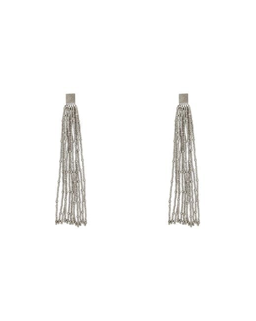 Brunello Cucinelli White Earrings 925/1000