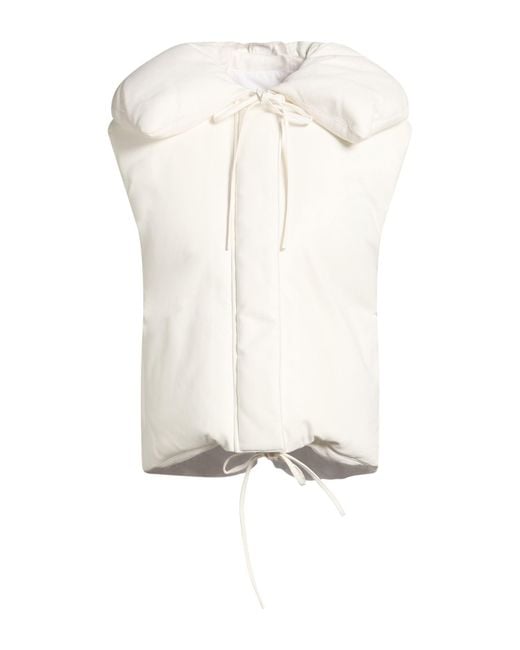 Jil Sander White Vest Ovine Leather