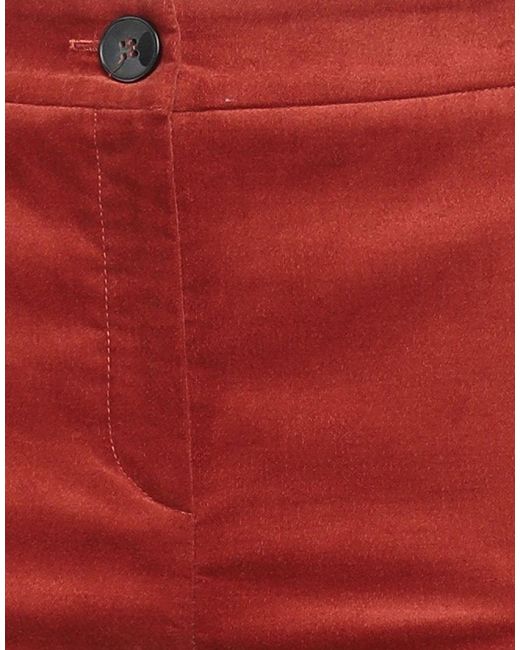 Marella Red Pants Cotton, Elastane