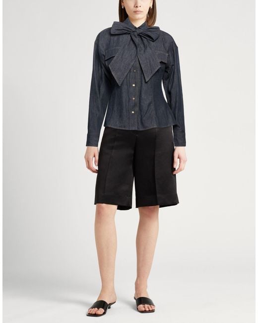 Brunello Cucinelli Blue Denim Shirt Cotton