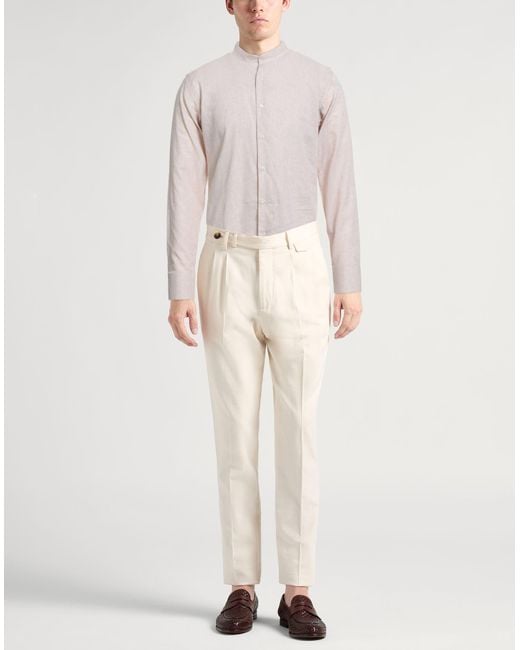 Bagutta Pink Shirt Linen, Cotton for men
