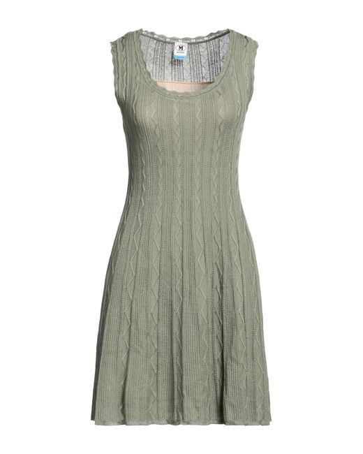 M Missoni Green Mini-Kleid