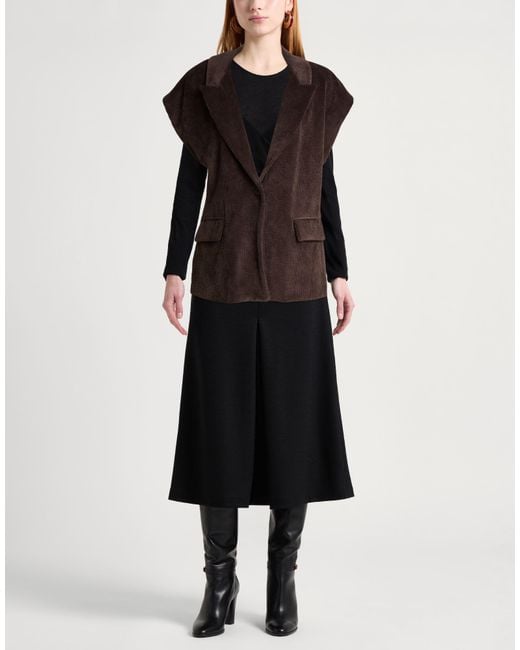 Motel Brown Jacket Polyester, Polyamide, Elastane