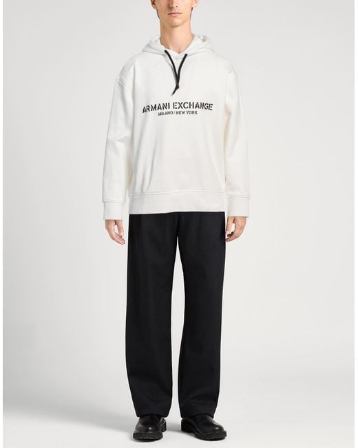 ARMANI EXCHANGE White Sweatshirt for men