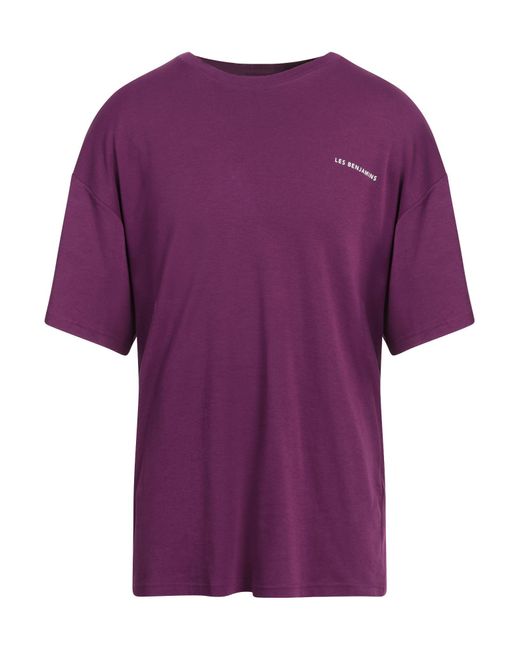 Les Benjamins Purple T-shirt for men