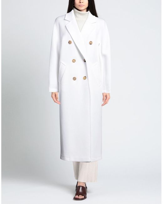 Max mara coat white new arrivals