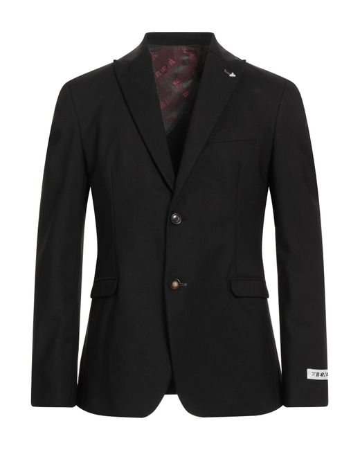 Berna Black Blazer for men