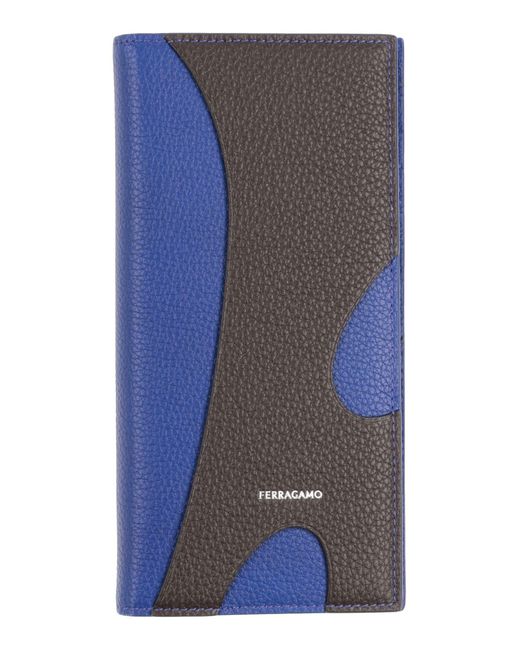 Ferragamo Blue Wallet Calfskin for men