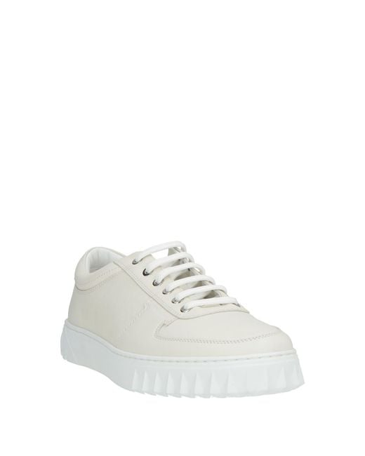 Ferragamo White Sneakers Leather
