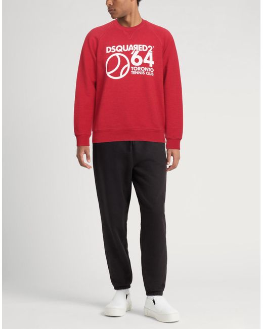 DSquared² Red Sweatshirt for men