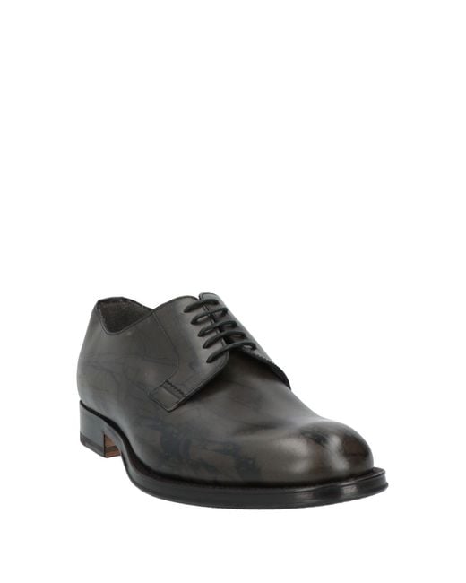 Chaussures à lacets Pollini pour homme en coloris Gray