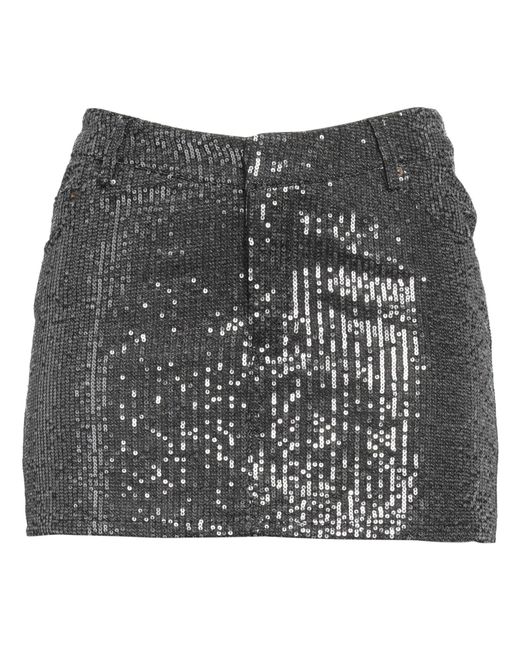 ROTATE BIRGER CHRISTENSEN Gray Denim Skirt
