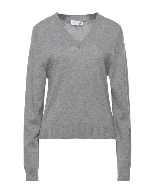 WEILI ZHENG Gray Sweater Wool, Cashmere