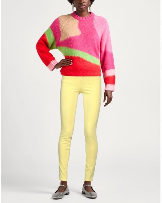 Liu Jo Yellow Jeans Cotton, Lyocell, Polyester, Elastane