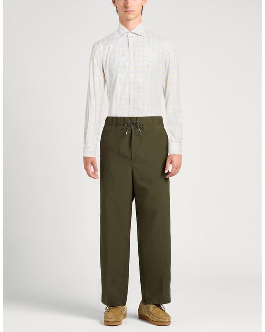 Isaia White Shirt Cotton for men