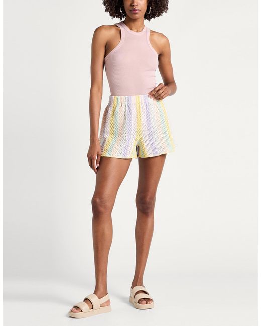 ARIZONA LOVE White Shorts & Bermuda Shorts Cotton