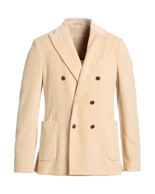 Circolo 1901 Natural Blazer Cotton, Polyester for men