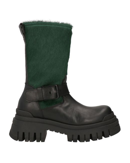 MICH SIMON Green Ankle Boots