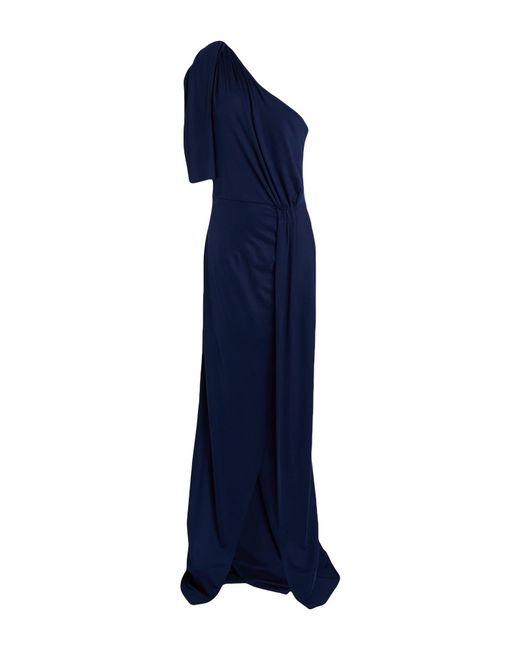 Elisabetta Franchi Women's Blue Maxi Dress Viscose, Elastane