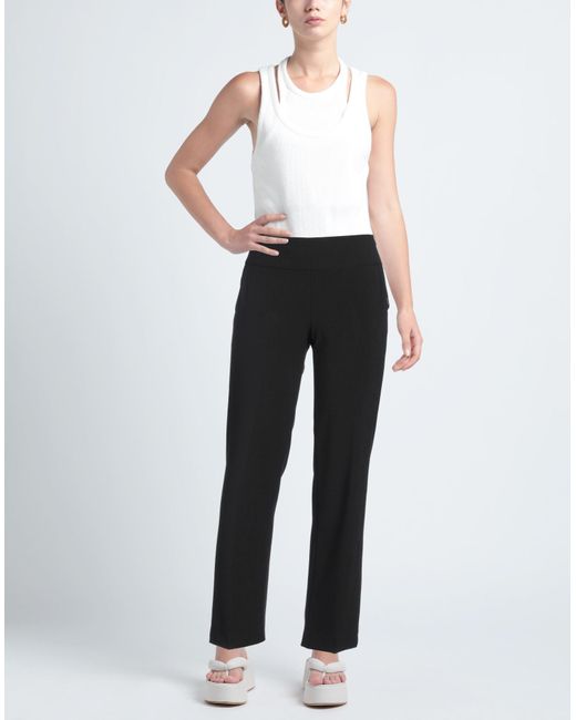 Xandres Black Pants Ecovero Viscose, Polyester, Elastane