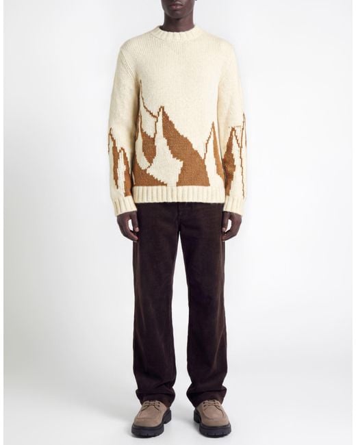 Dondup Natural Camel Sweater Alpaca Wool, Polyamide, Wool for men