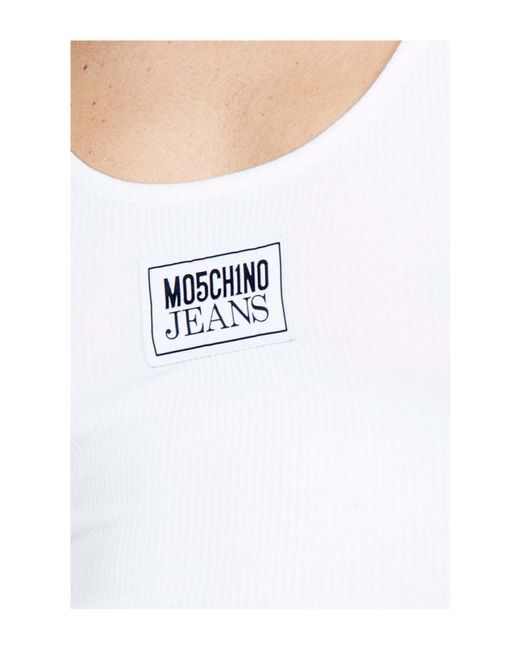 Top Moschino Jeans en coloris White