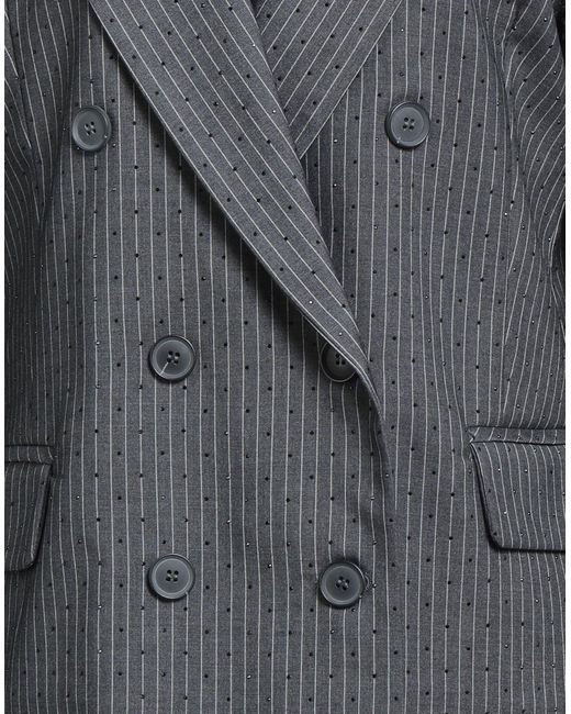 Kaos Gray Blazer Polyester, Viscose, Elastane