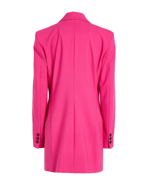 MSGM Pink Fuchsia Blazer Virgin Wool, Elastane