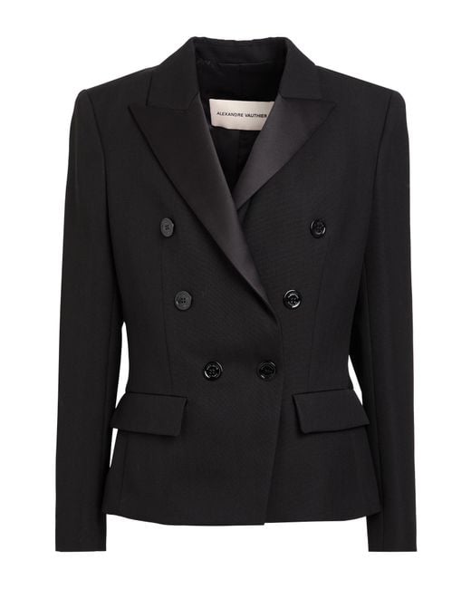 Alexandre Vauthier Black Blazer Wool