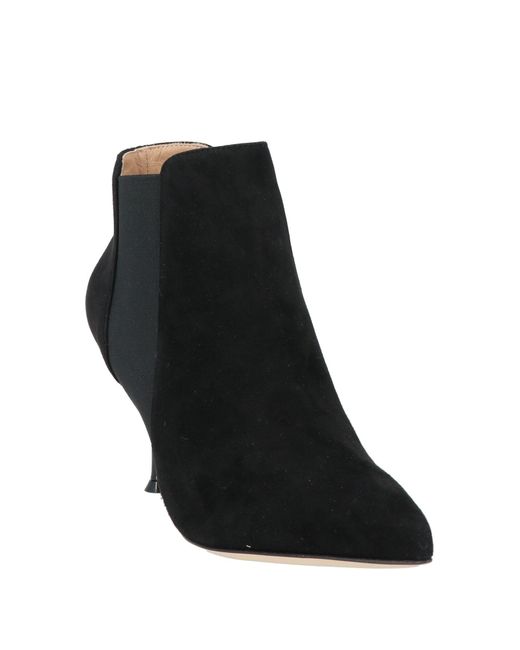 Sergio Rossi Black Ankle Boots Leather