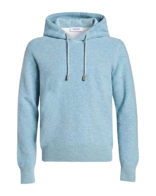 Gran Sasso Blue Sweater Virgin Wool, Viscose, Cashmere for men